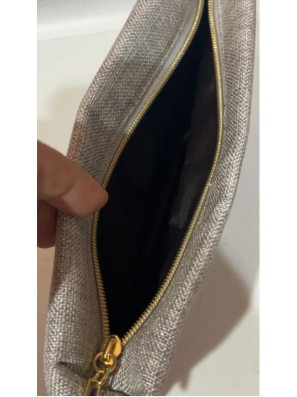 lancome Cosmetic Bag One Size Silver Gold